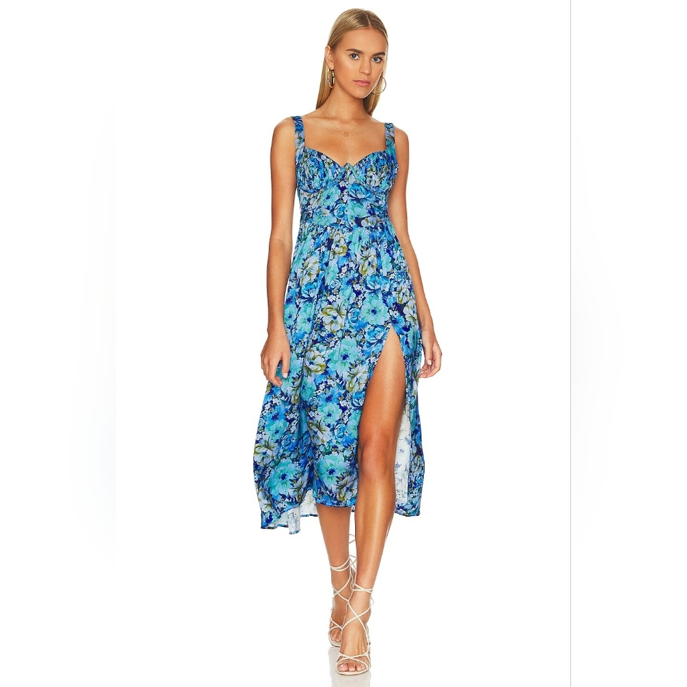 20. NWT FOR LOVE & LEMONS ASTOR MIDI DRESS - Picture 5 of 7